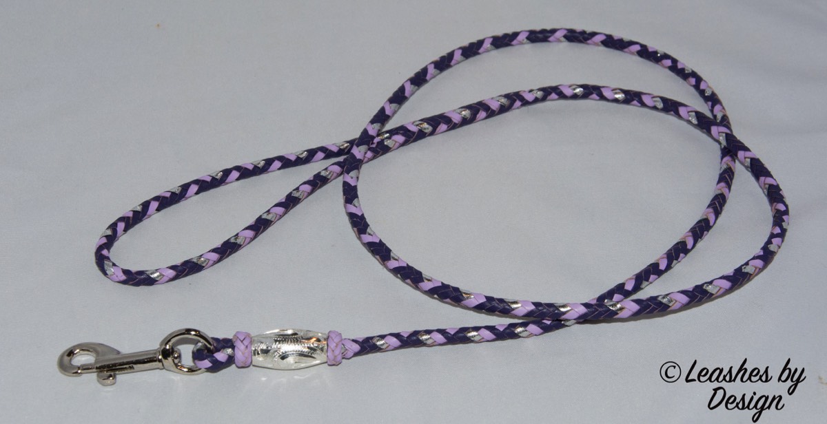 8 strands - purple, lavender, silver