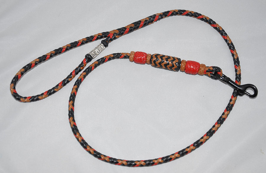 8 strands - black, whiskey, red